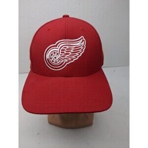 Detroit Red Wings NHL Red Embroidered Baseball Hat OSFA By Twins Enterprises